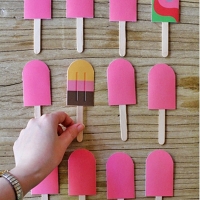 DIY Paper Popsicle Memory Game