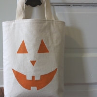 Stencilled Halloween Candy Bag